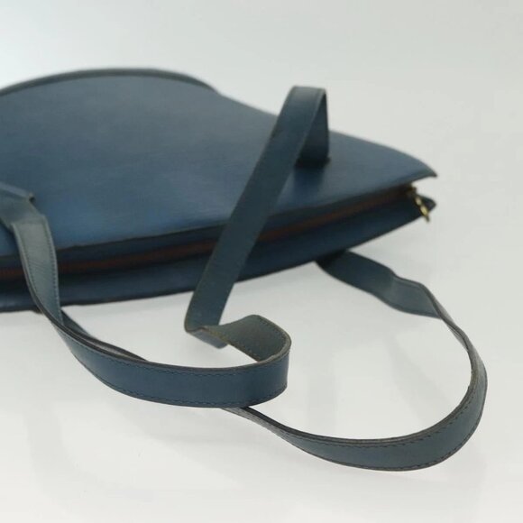 LOUIS VUITTON Epi Saint Jacques Poignees Long Bag Blue LV Auth - Picture 8 of 16